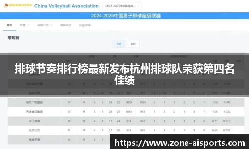 排球节奏排行榜最新发布杭州排球队荣获第四名佳绩